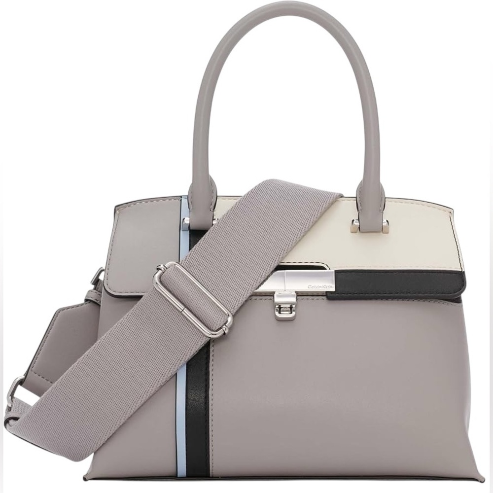 Calvin Klein Becky Turnlock Convertible Satchel